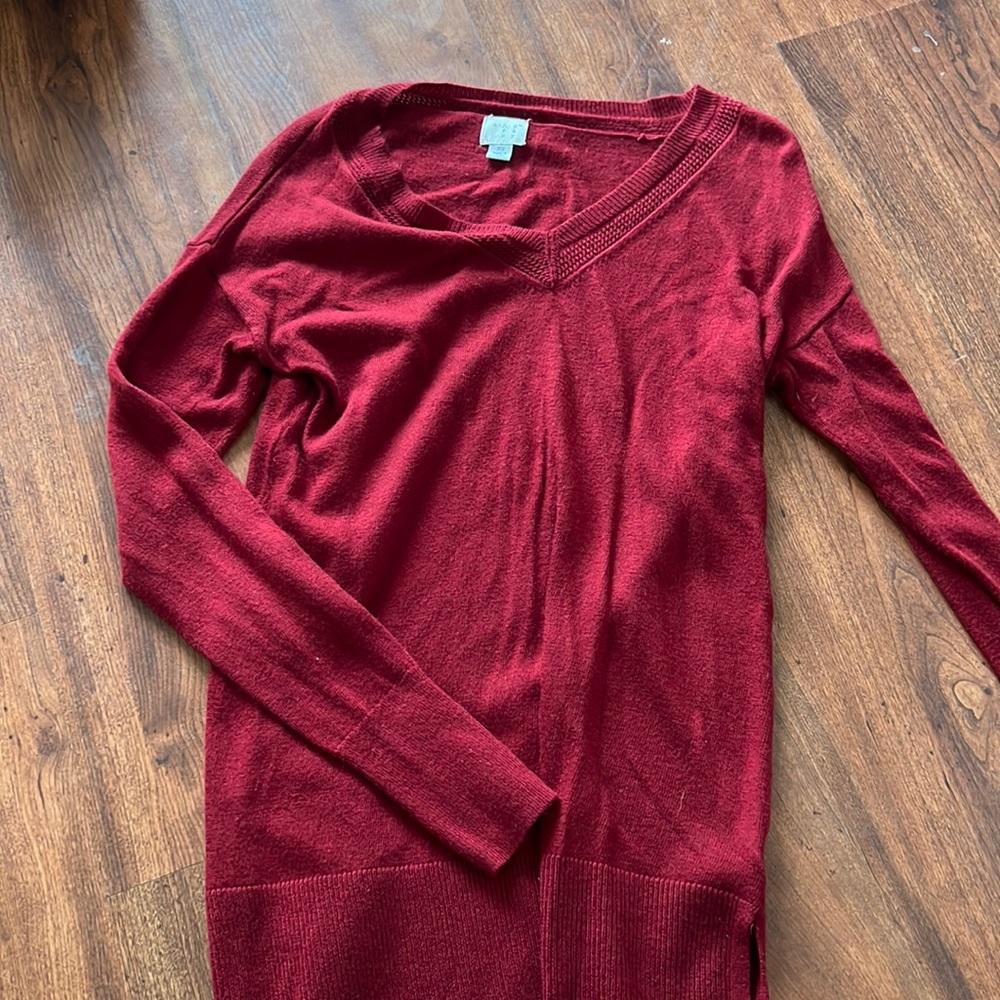 Red sweater
